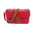 Marc Jacobs The Quilted Leather J Marc Shoulder Bag Red