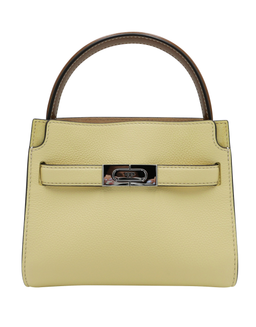 Tory Burch Lee Radziwill Pebbled Petite Double Bag 