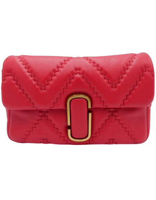 Marc Jacobs The Quilted Leather J Marc Shoulder Bag Red